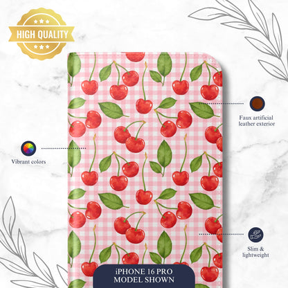 Flirting Season - iPhone Flip Case Wallet, Leather Folio Case Phone Case-aesthetic phone case-shockproof phone case-cute phone case-designer phone case-elegant phone case-luxury phone case-phone accessories-fashion accessory