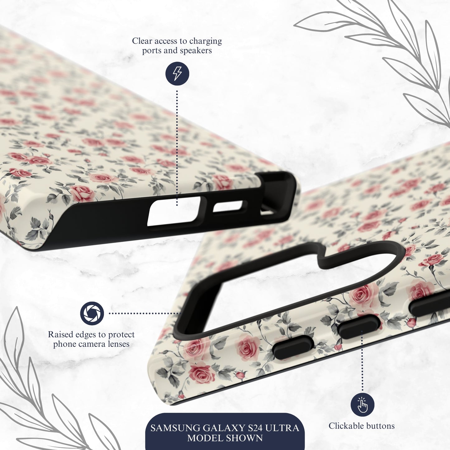 Cottage Charm - Samsung Galaxy Case Phone Case-aesthetic phone case-shockproof phone case-cute phone case-designer phone case-elegant phone case-luxury phone case-phone accessories-fashion accessory