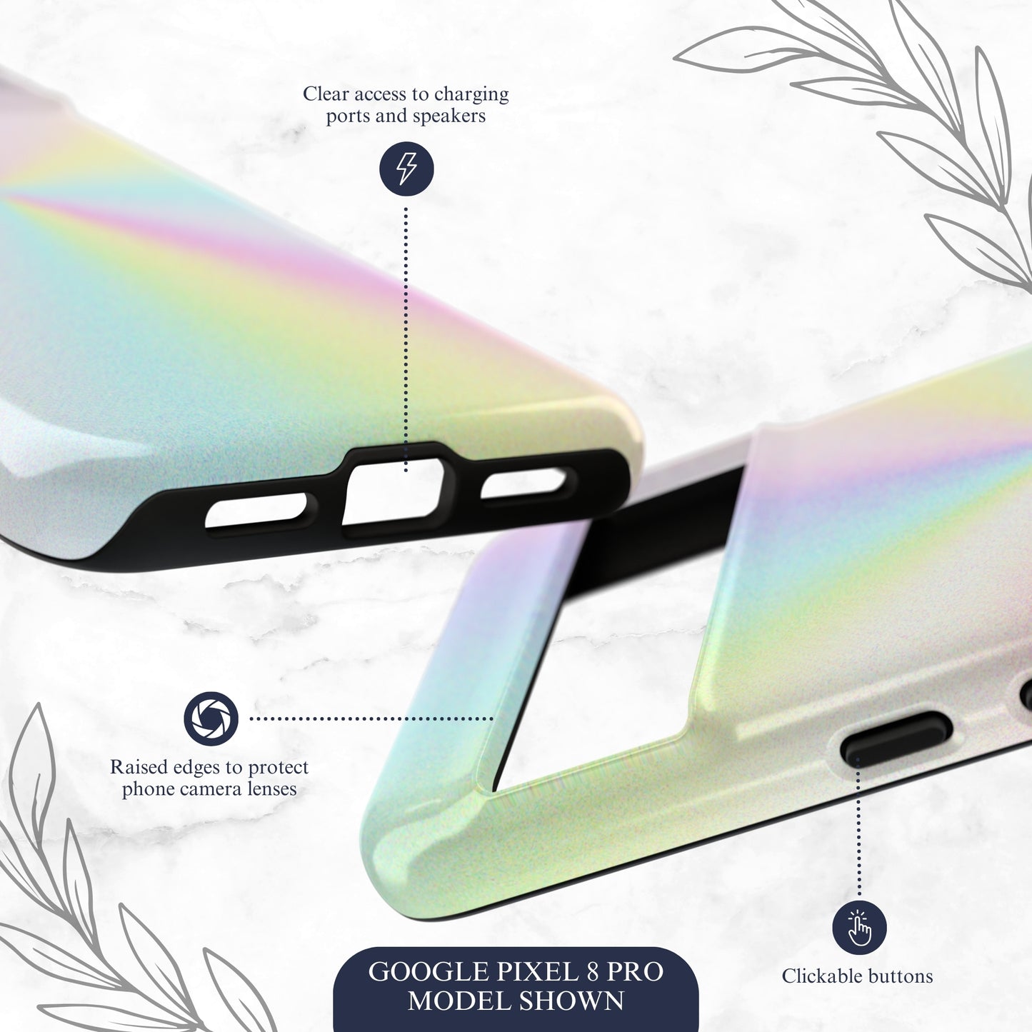 Rainbow Prism - Google Pixel Case Phone Case-aesthetic phone case-shockproof phone case-cute phone case-designer phone case-elegant phone case-luxury phone case-phone accessories-fashion accessory