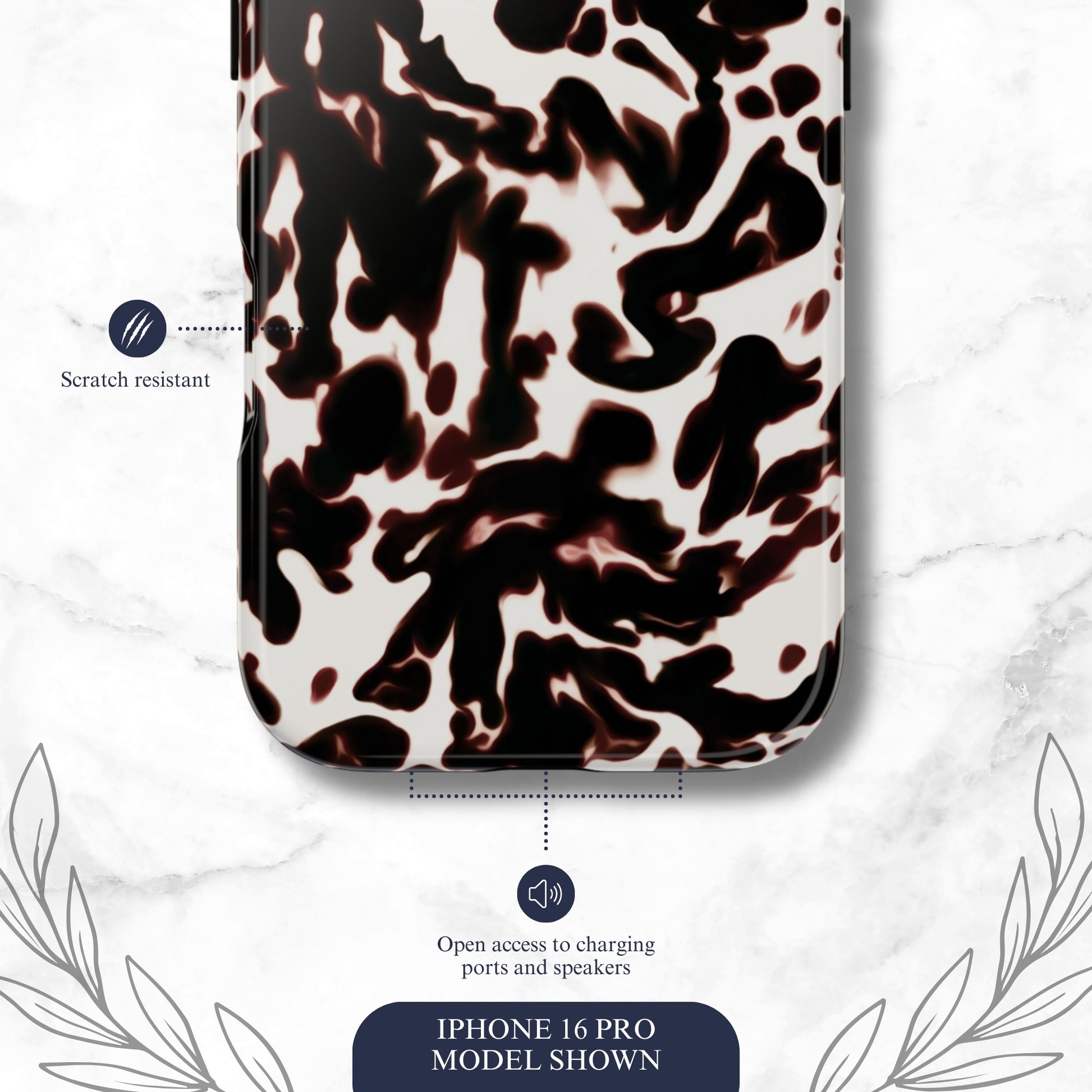 Dark Cocoa - iPhone Case Phone Case-aesthetic phone case-shockproof phone case-cute phone case-designer phone case-elegant phone case-luxury phone case-phone accessories-fashion accessory