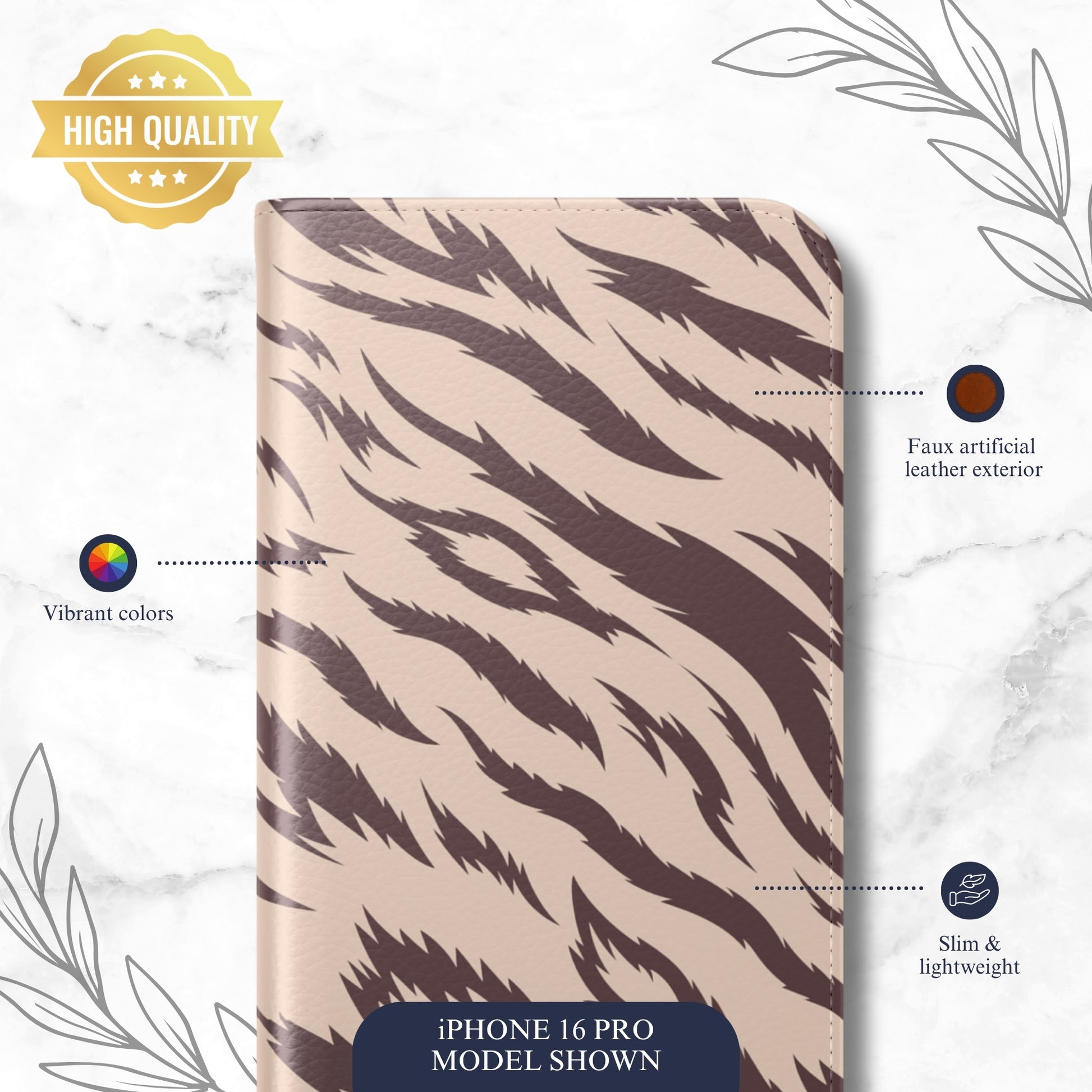 Raw Intent - iPhone Flip Case Wallet, Leather Folio Case Phone Case-aesthetic phone case-shockproof phone case-cute phone case-designer phone case-elegant phone case-luxury phone case-phone accessories-fashion accessory