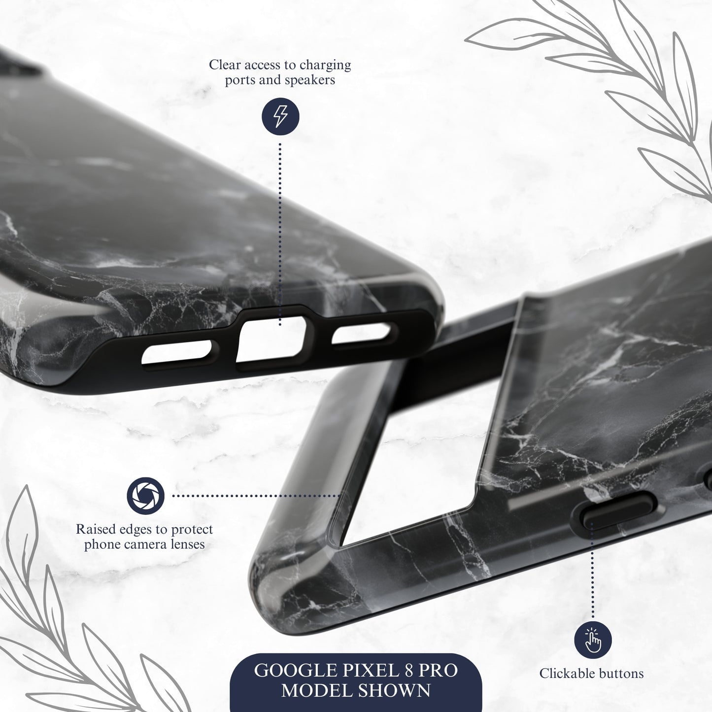 Obsidian - Google Pixel Case Phone Case-aesthetic phone case-shockproof phone case-cute phone case-designer phone case-elegant phone case-luxury phone case-phone accessories-fashion accessory