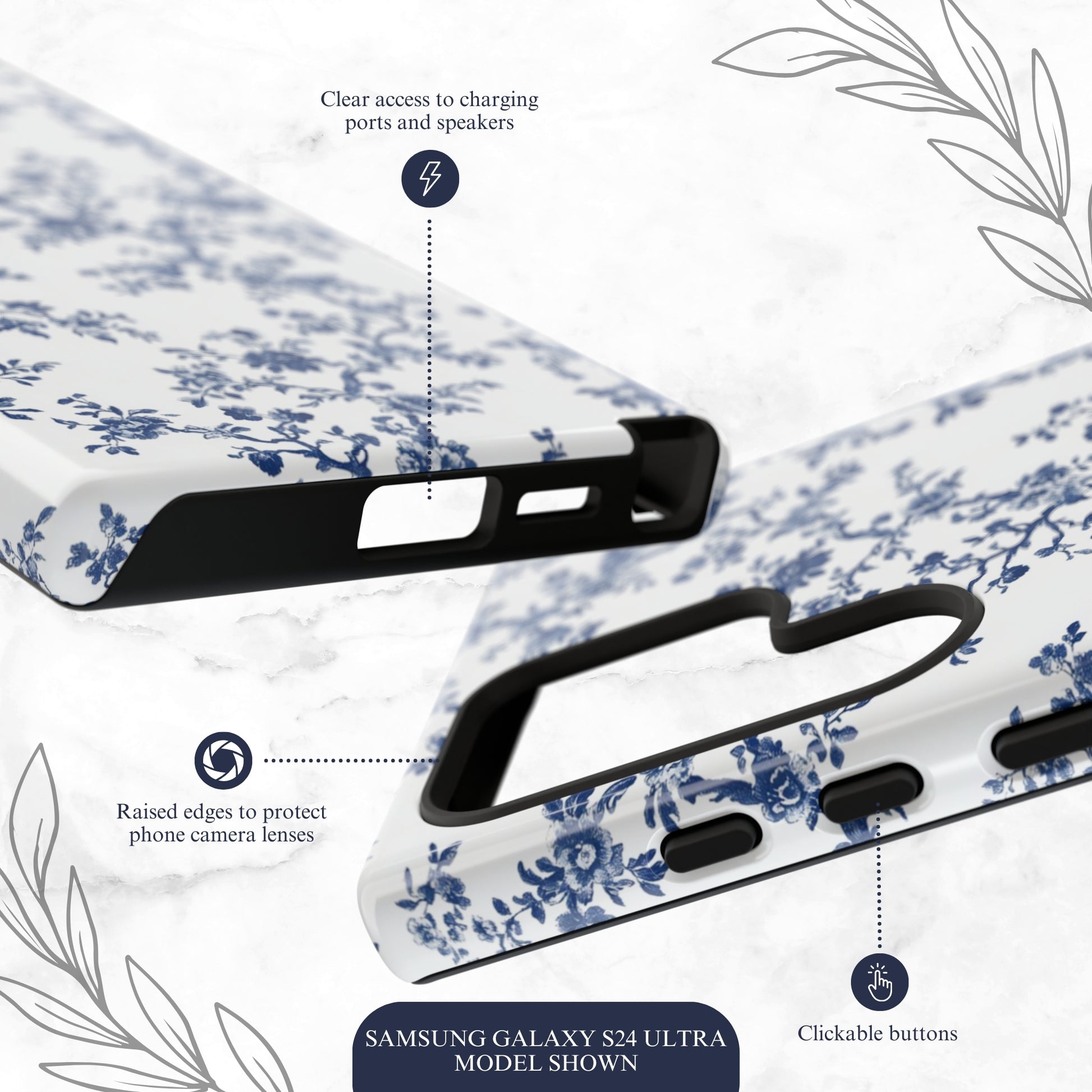 Frosted Toile - Samsung Galaxy Case Phone Case-aesthetic phone case-shockproof phone case-cute phone case-designer phone case-elegant phone case-luxury phone case-phone accessories-fashion accessory