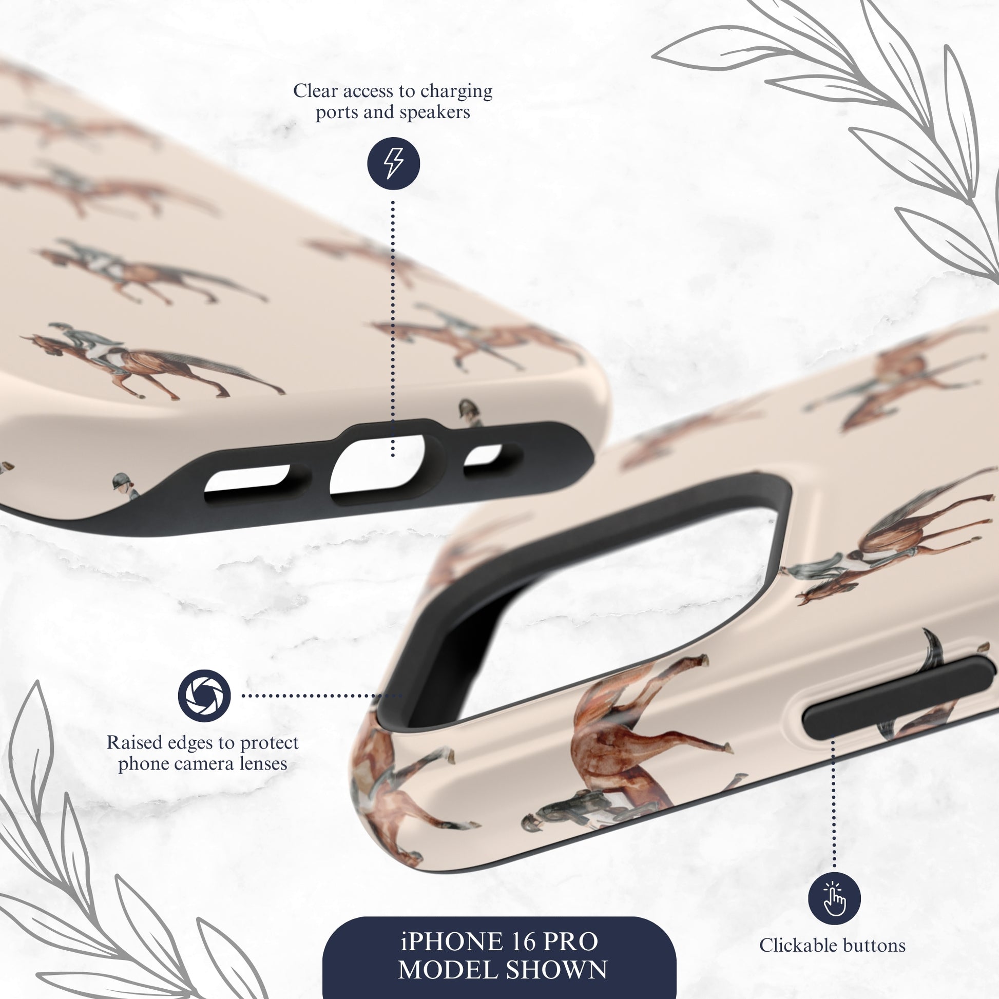 Graceful Gallop - Magsafe iPhone Case Phone Case-aesthetic phone case-shockproof phone case-cute phone case-designer phone case-elegant phone case-luxury phone case-phone accessories-fashion accessory