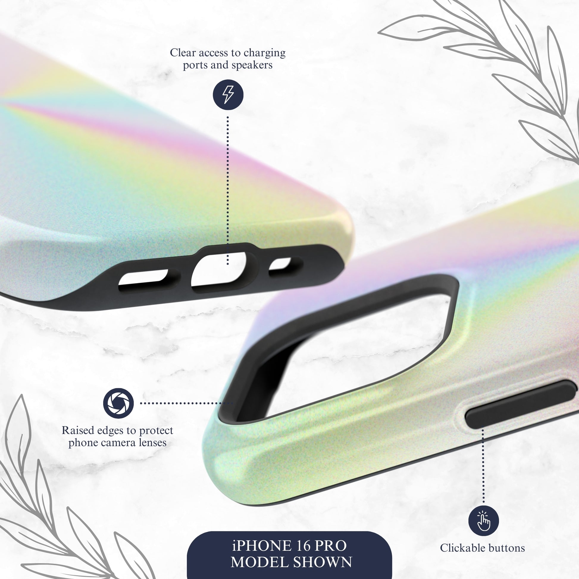 Rainbow Prism - Magsafe iPhone Case Phone Case-aesthetic phone case-shockproof phone case-cute phone case-designer phone case-elegant phone case-luxury phone case-phone accessories-fashion accessory