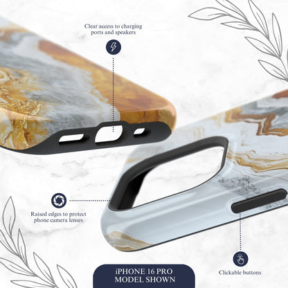 Snowgold - Magsafe iPhone Case Phone Case-aesthetic phone case-shockproof phone case-cute phone case-designer phone case-elegant phone case-luxury phone case-phone accessories-fashion accessory