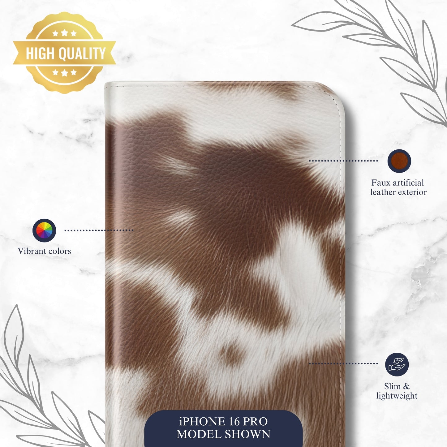 Cowgirl Ranch - iPhone Flip Case Wallet, Leather Folio Case Phone Case-aesthetic phone case-shockproof phone case-cute phone case-designer phone case-elegant phone case-luxury phone case-phone accessories-fashion accessory