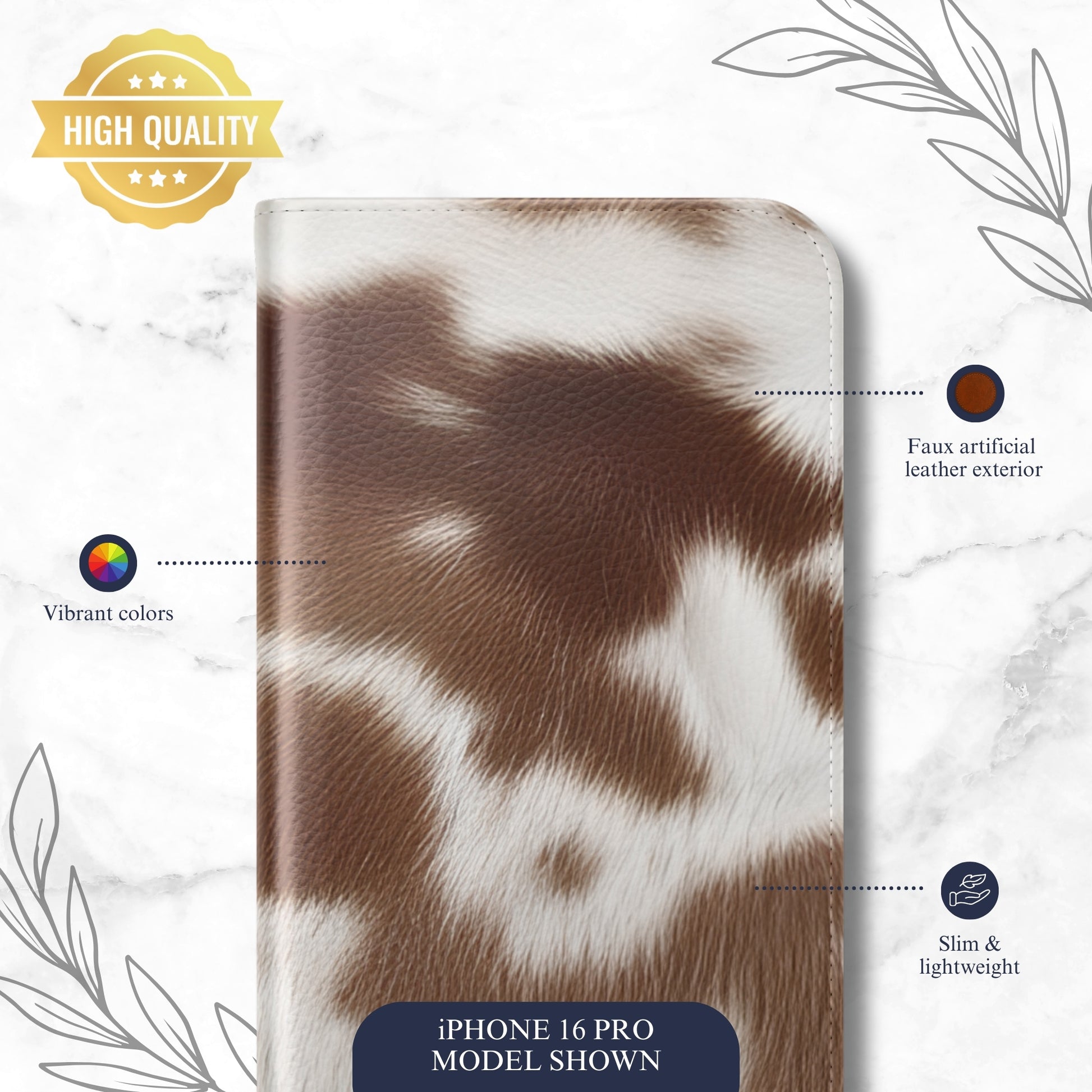 Cowgirl Ranch - iPhone Flip Case Wallet, Leather Folio Case Phone Case-aesthetic phone case-shockproof phone case-cute phone case-designer phone case-elegant phone case-luxury phone case-phone accessories-fashion accessory