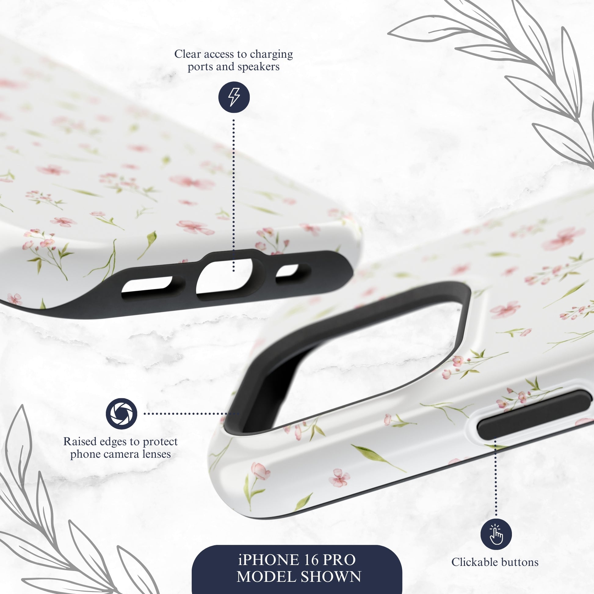 Gentle Wish - Magsafe iPhone Case Phone Case-aesthetic phone case-shockproof phone case-cute phone case-designer phone case-elegant phone case-luxury phone case-phone accessories-fashion accessory