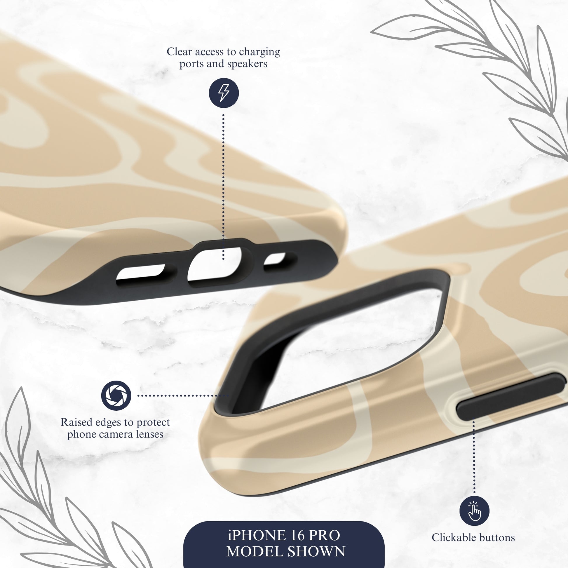 Caramel Twist - Magsafe iPhone Case Phone Case-aesthetic phone case-shockproof phone case-cute phone case-designer phone case-elegant phone case-luxury phone case-phone accessories-fashion accessory