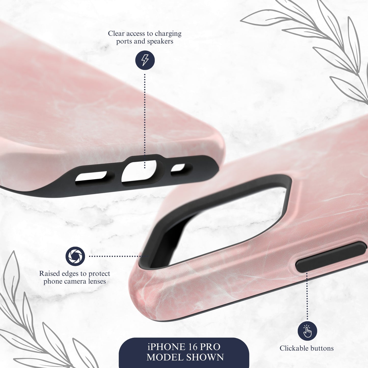 Rosy Gossip - Magsafe iPhone Case Phone Case-aesthetic phone case-shockproof phone case-cute phone case-designer phone case-elegant phone case-luxury phone case-phone accessories-fashion accessory