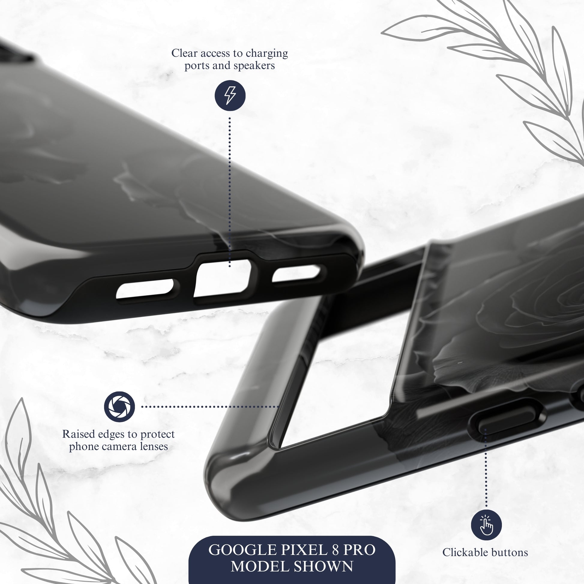 Dark Mystery - Google Pixel Case Phone Case-aesthetic phone case-shockproof phone case-cute phone case-designer phone case-elegant phone case-luxury phone case-phone accessories-fashion accessory