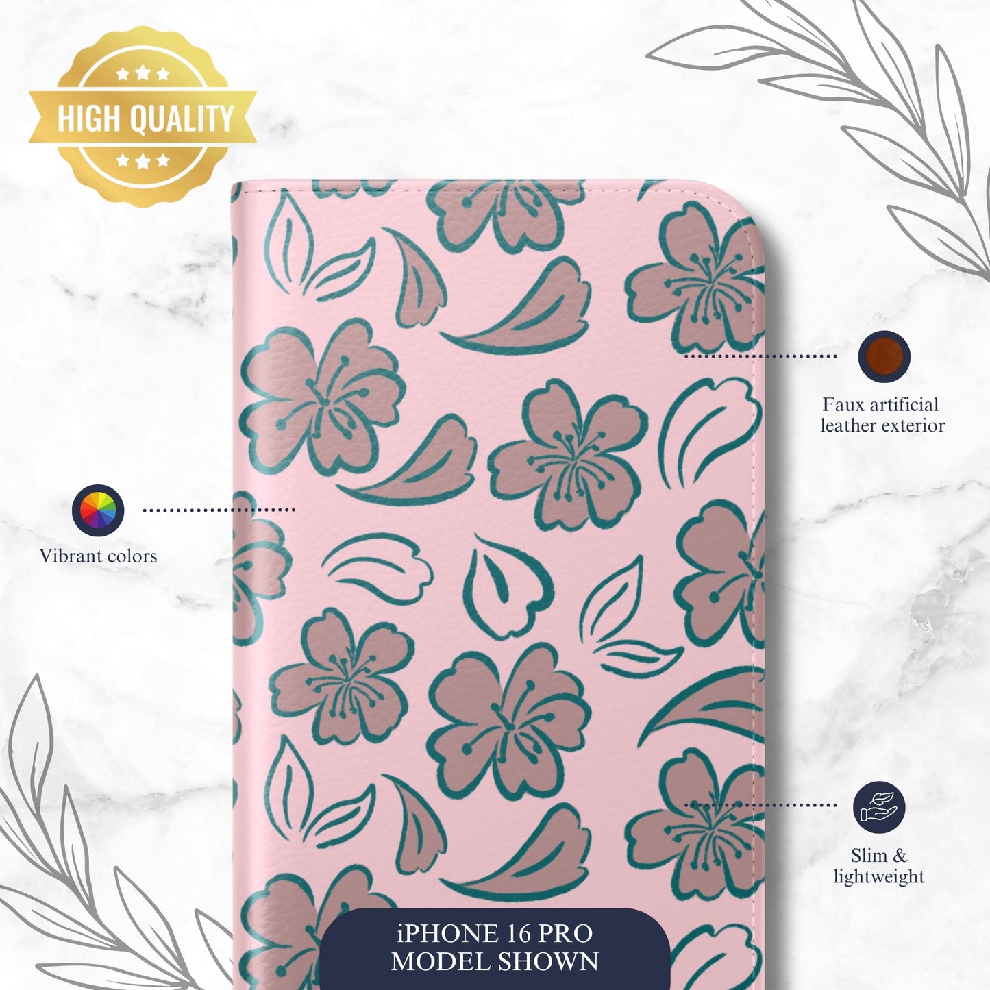 Lazy Afternoon - iPhone Flip Case Wallet, Leather Folio Case Phone Case-aesthetic phone case-shockproof phone case-cute phone case-designer phone case-elegant phone case-luxury phone case-phone accessories-fashion accessory