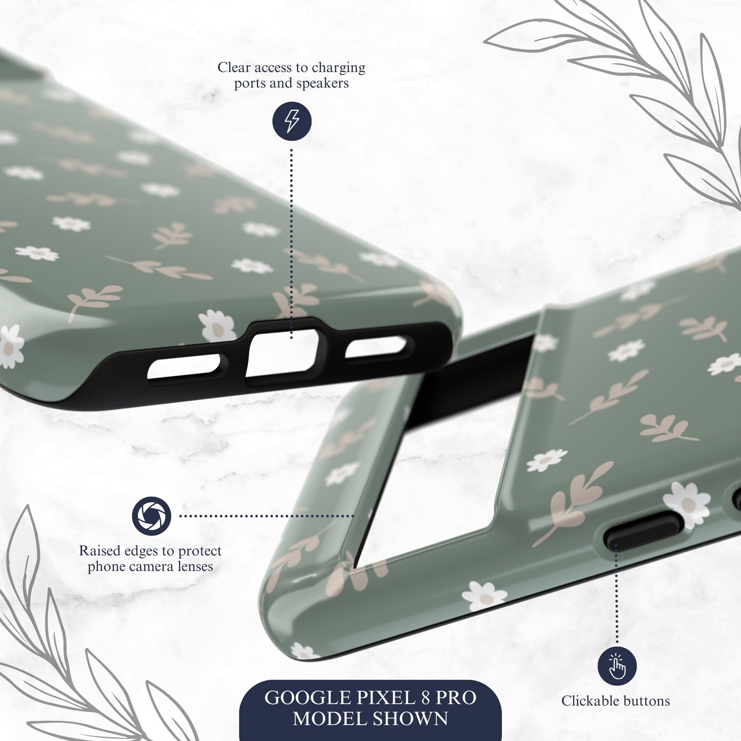 Sage - Google Pixel Case Phone Case-aesthetic phone case-shockproof phone case-cute phone case-designer phone case-elegant phone case-luxury phone case-phone accessories-fashion accessory