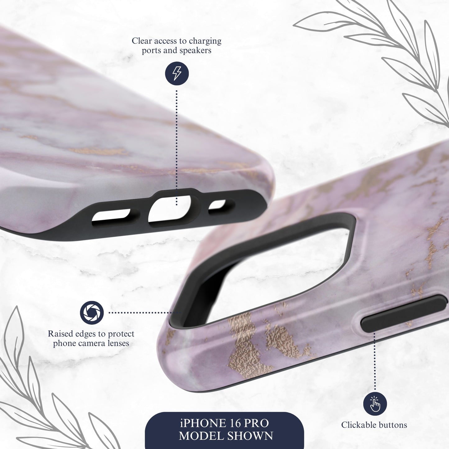 Luna Quartz - Magsafe iPhone Case Phone Case-aesthetic phone case-shockproof phone case-cute phone case-designer phone case-elegant phone case-luxury phone case-phone accessories-fashion accessory