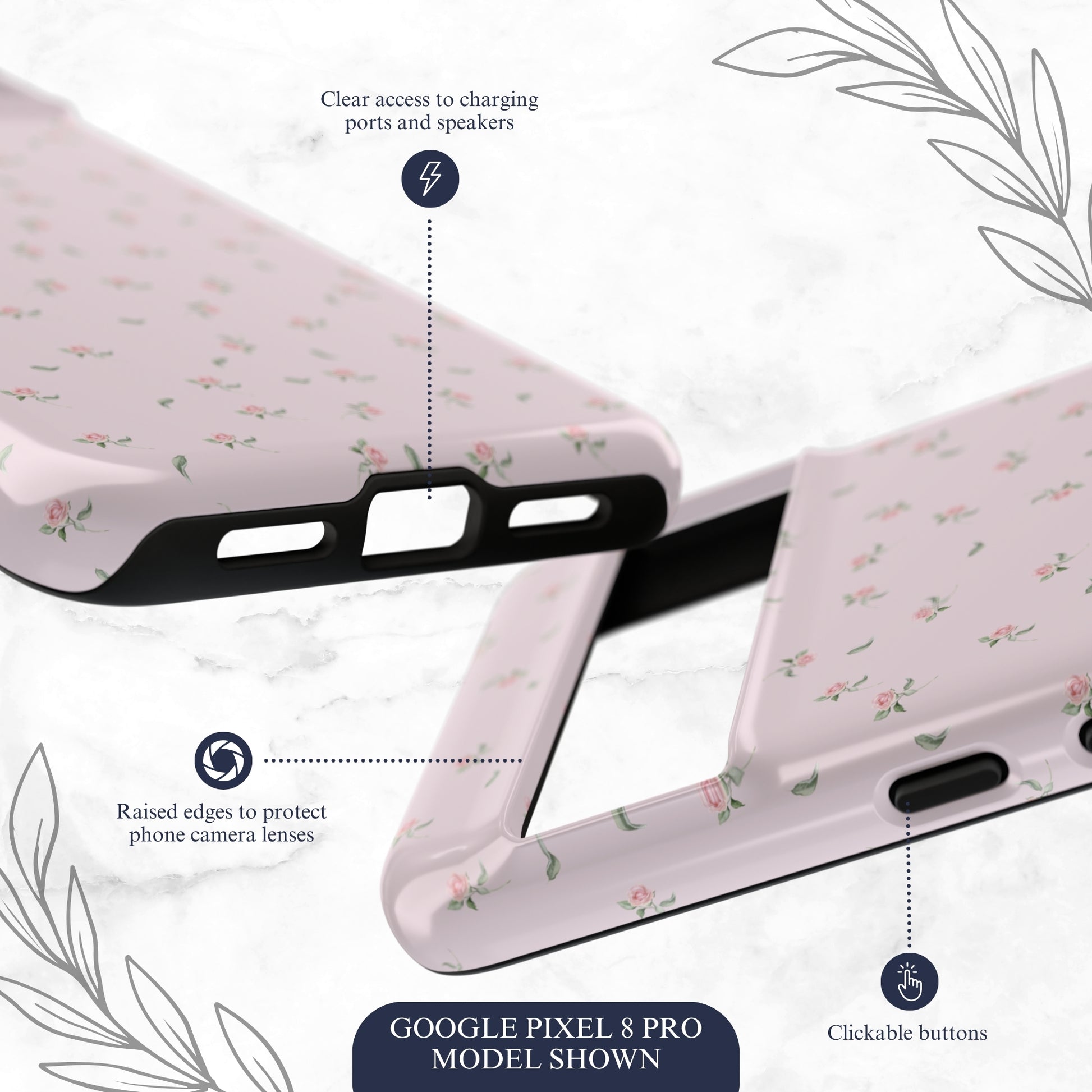 Gentle Touch - Google Pixel Case Phone Case-aesthetic phone case-shockproof phone case-cute phone case-designer phone case-elegant phone case-luxury phone case-phone accessories-fashion accessory