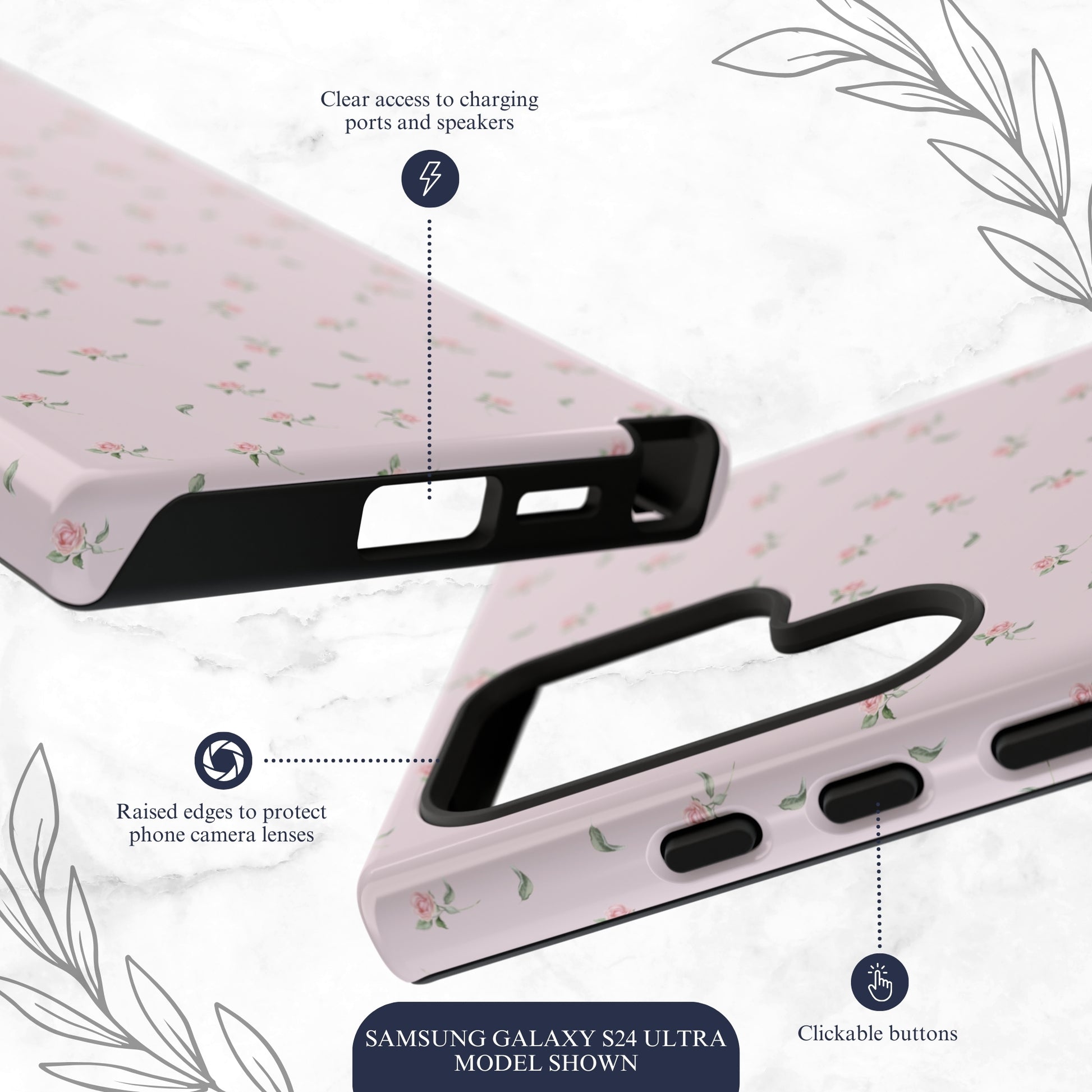 Gentle Touch - Samsung Galaxy Case Phone Case-aesthetic phone case-shockproof phone case-cute phone case-designer phone case-elegant phone case-luxury phone case-phone accessories-fashion accessory