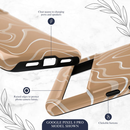 Toffee Twirl - Google Pixel Case Phone Case-aesthetic phone case-shockproof phone case-cute phone case-designer phone case-elegant phone case-luxury phone case-phone accessories-fashion accessory