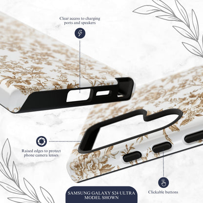 Clay Toile - Samsung Galaxy Case Phone Case-aesthetic phone case-shockproof phone case-cute phone case-designer phone case-elegant phone case-luxury phone case-phone accessories-fashion accessory