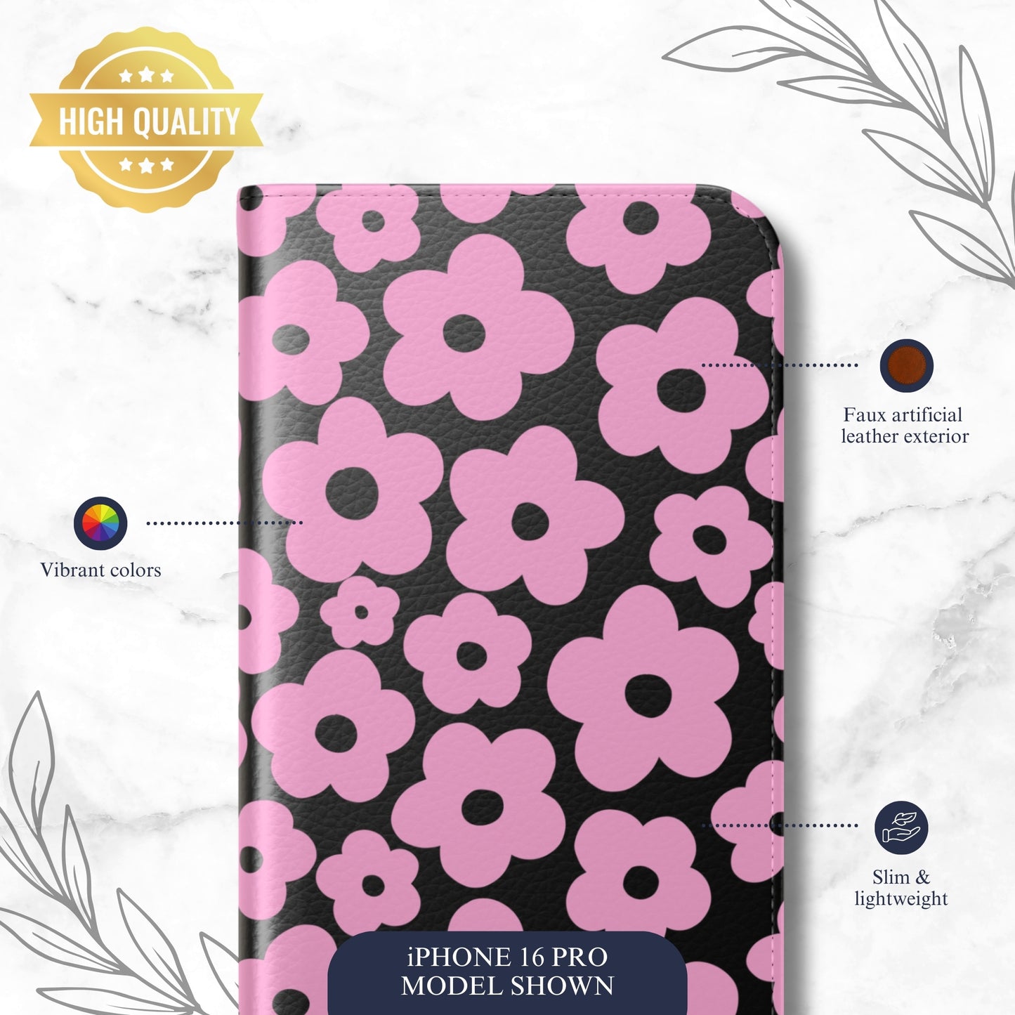 Drama Chaser - iPhone Flip Case Wallet, Leather Folio Case Phone Case-aesthetic phone case-shockproof phone case-cute phone case-designer phone case-elegant phone case-luxury phone case-phone accessories-fashion accessory