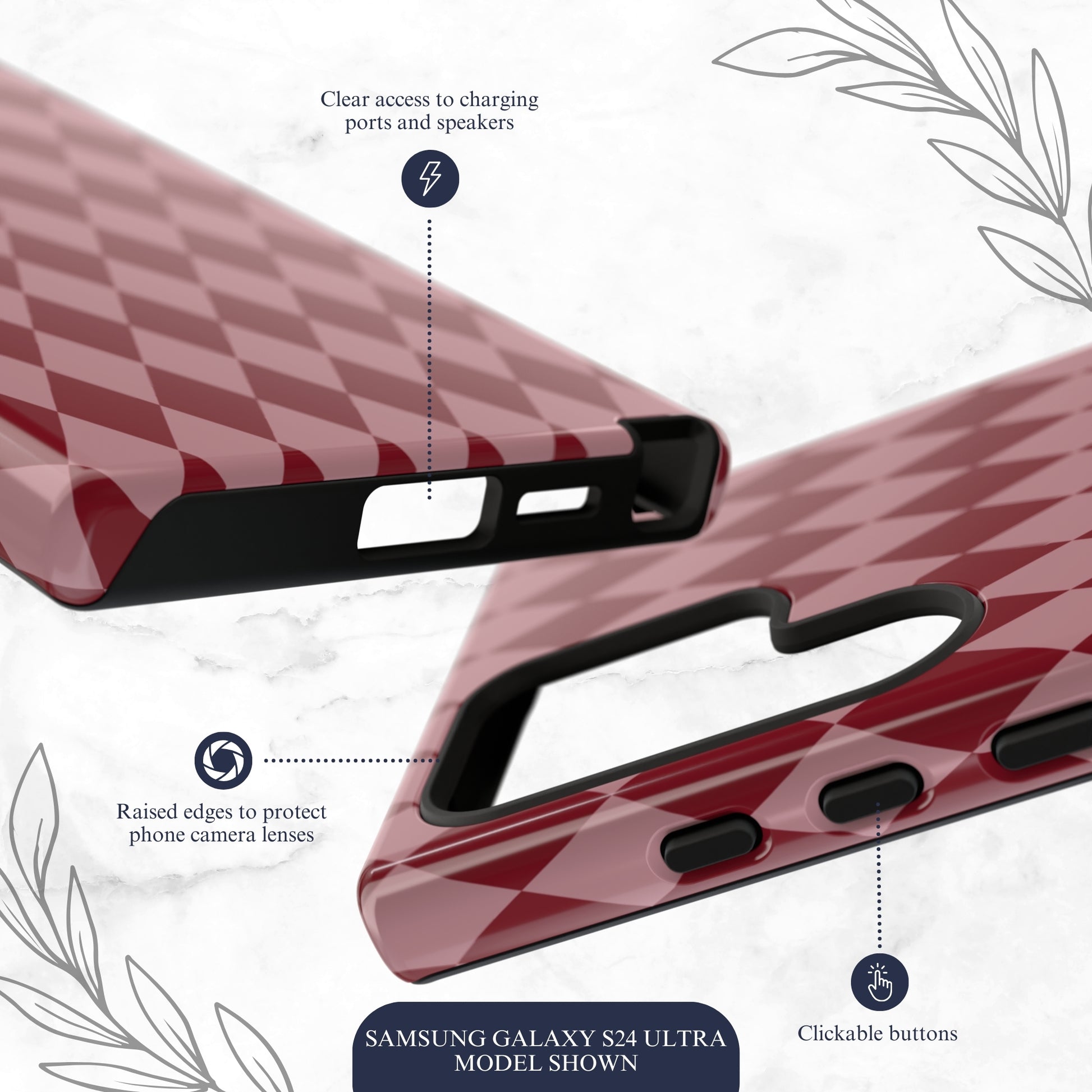 Cherry Jester - Samsung Galaxy Case Phone Case-aesthetic phone case-shockproof phone case-cute phone case-designer phone case-elegant phone case-luxury phone case-phone accessories-fashion accessory