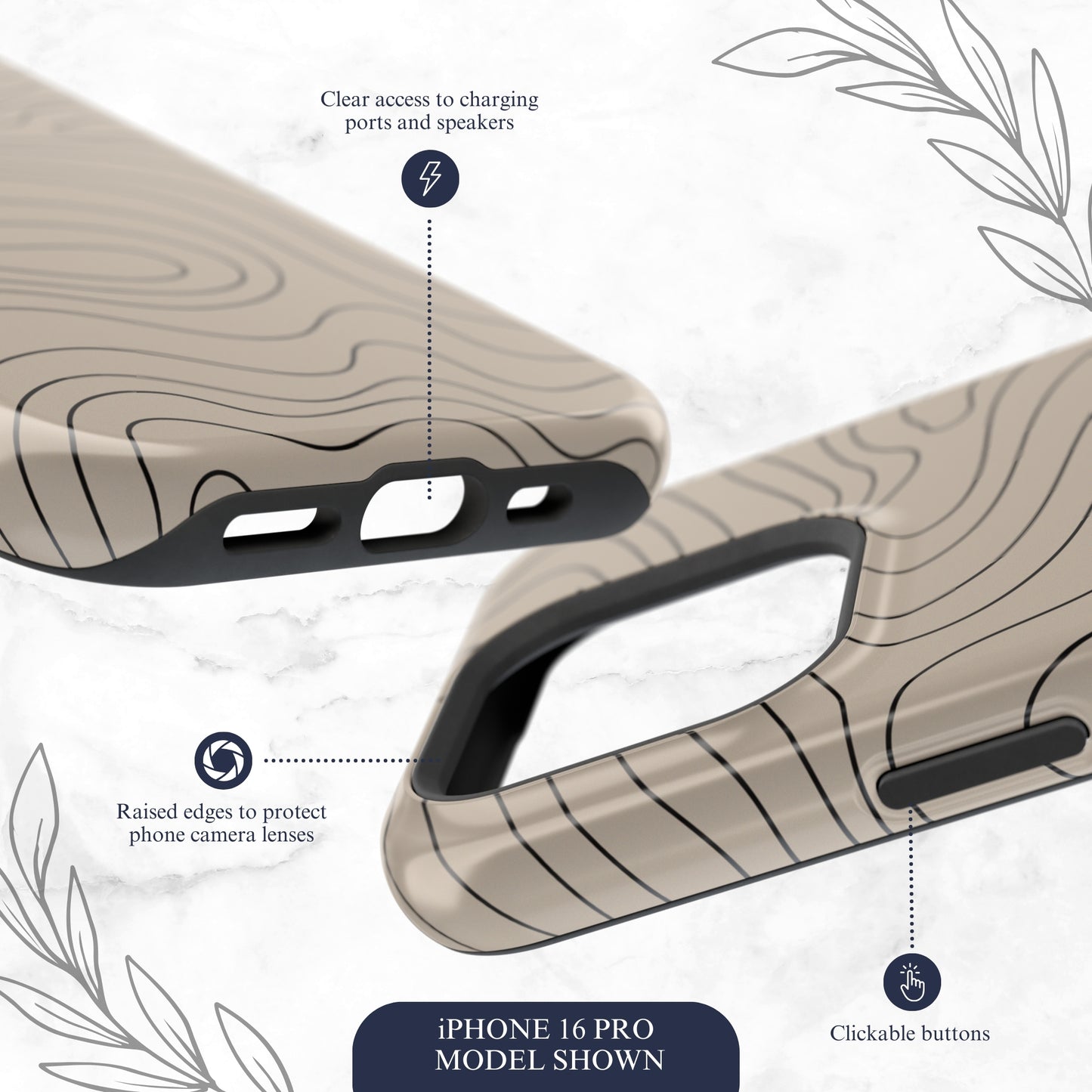 Earth Flow - Magsafe iPhone Case Phone Case-aesthetic phone case-shockproof phone case-cute phone case-designer phone case-elegant phone case-luxury phone case-phone accessories-fashion accessory