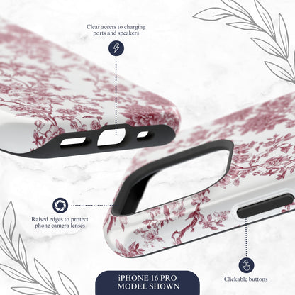 Scarlet Toile - Magsafe iPhone Case Phone Case-aesthetic phone case-shockproof phone case-cute phone case-designer phone case-elegant phone case-luxury phone case-phone accessories-fashion accessory