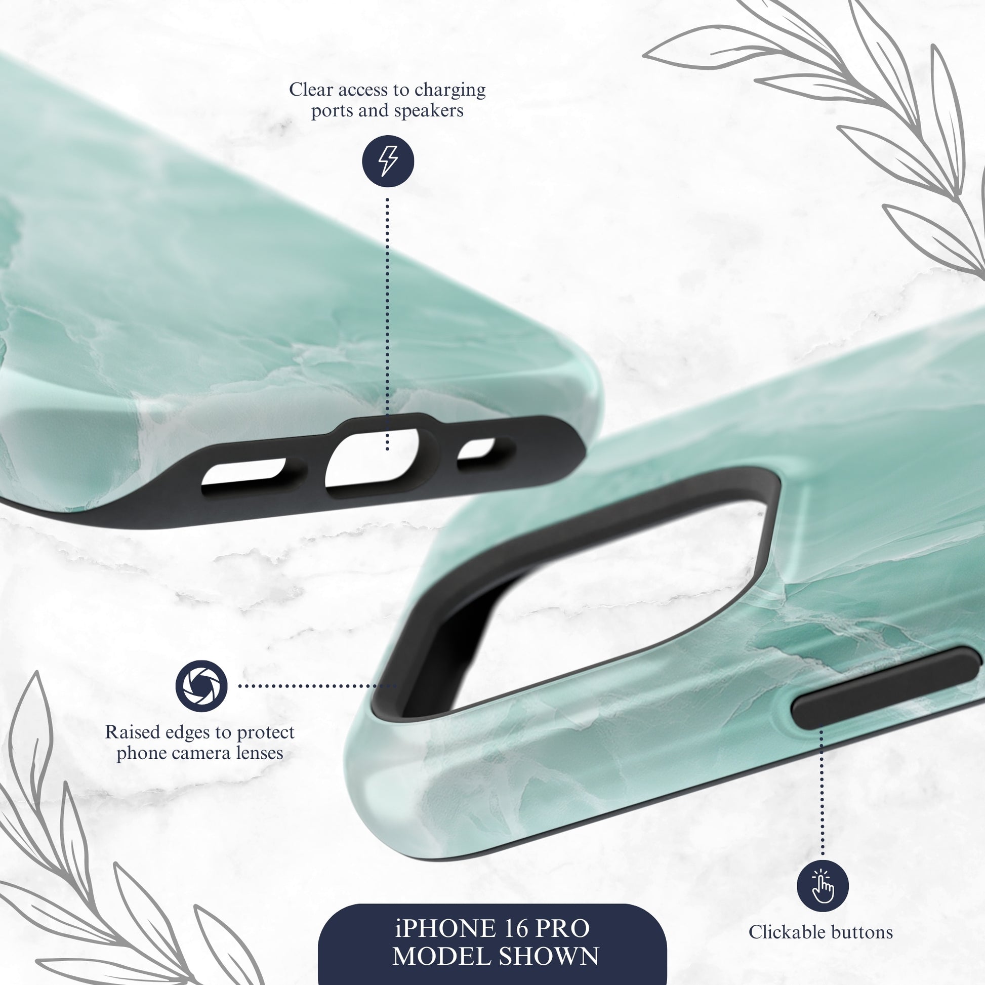 Jade - Magsafe iPhone Case Phone Case-aesthetic phone case-shockproof phone case-cute phone case-designer phone case-elegant phone case-luxury phone case-phone accessories-fashion accessory
