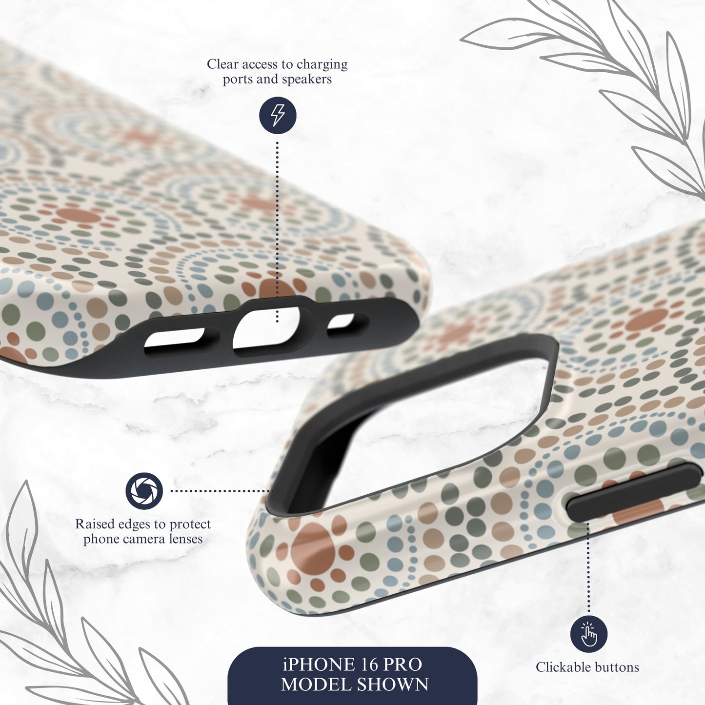 Mandala Rhythm - Magsafe iPhone Case Phone Case-aesthetic phone case-shockproof phone case-cute phone case-designer phone case-elegant phone case-luxury phone case-phone accessories-fashion accessory