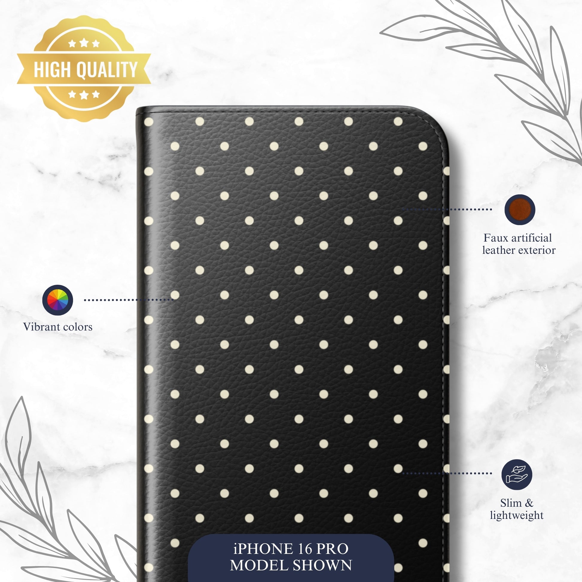 Uptown Girl - iPhone Flip Case Wallet, Leather Folio Case Phone Case-aesthetic phone case-shockproof phone case-cute phone case-designer phone case-elegant phone case-luxury phone case-phone accessories-fashion accessory