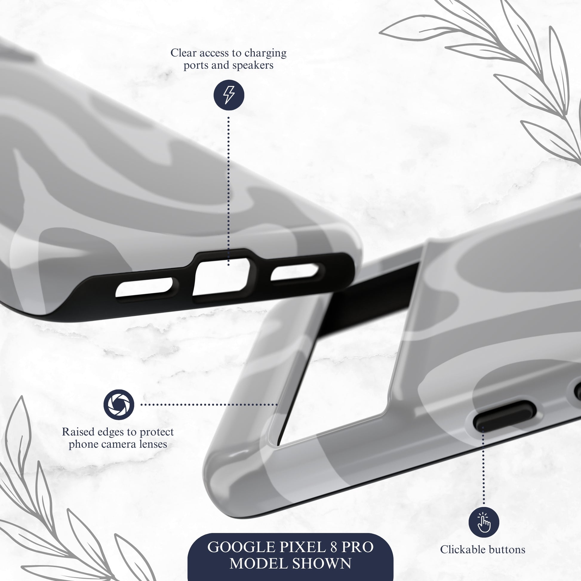 Grayscale - Google Pixel Case Phone Case-aesthetic phone case-shockproof phone case-cute phone case-designer phone case-elegant phone case-luxury phone case-phone accessories-fashion accessory