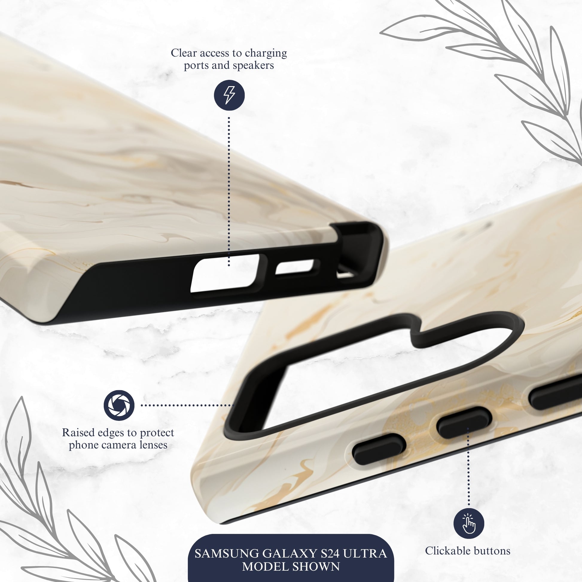 Double Cream - Samsung Galaxy Case Phone Case-aesthetic phone case-shockproof phone case-cute phone case-designer phone case-elegant phone case-luxury phone case-phone accessories-fashion accessory