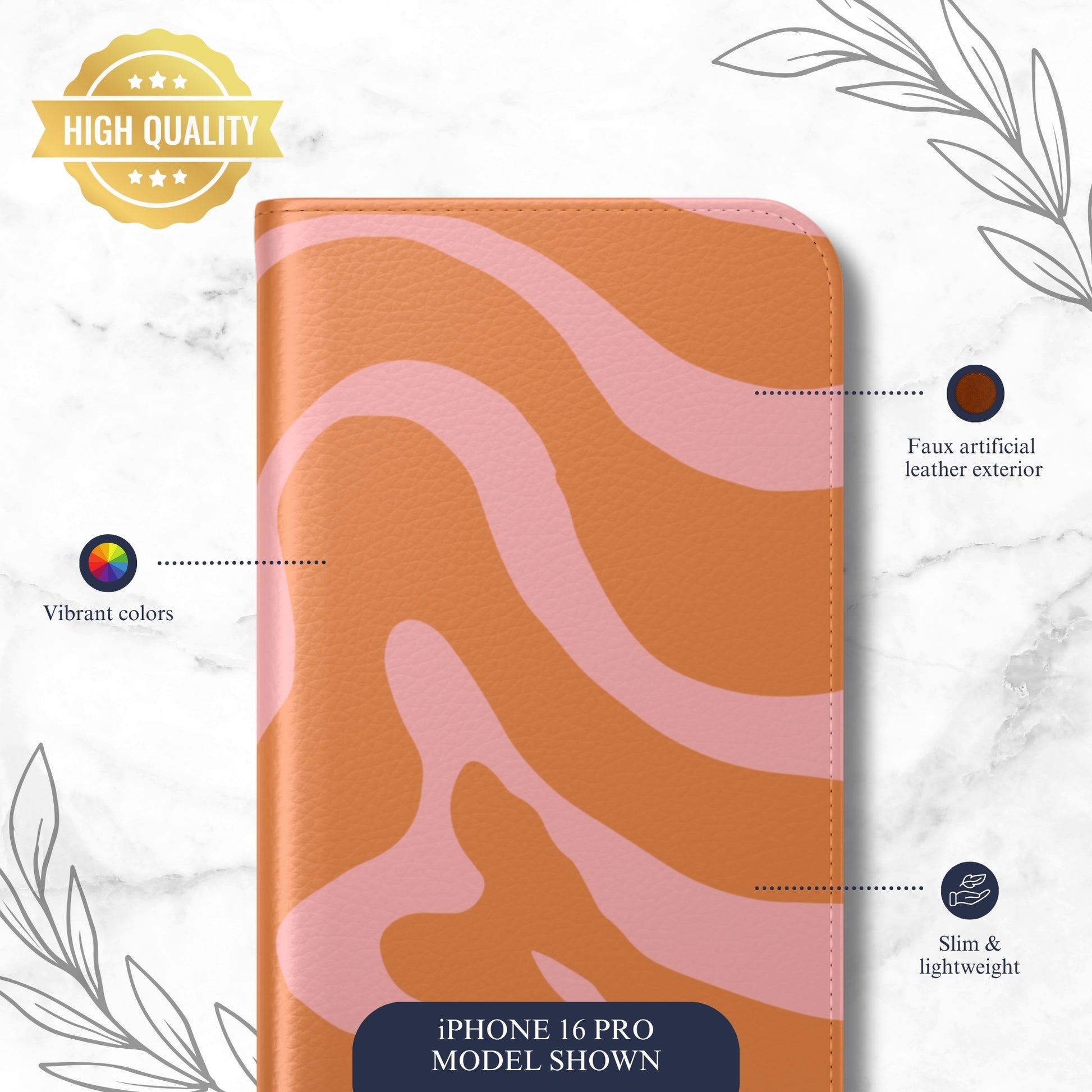 Downtown Groove - iPhone Flip Case Wallet, Leather Folio Case Phone Case-aesthetic phone case-shockproof phone case-cute phone case-designer phone case-elegant phone case-luxury phone case-phone accessories-fashion accessory