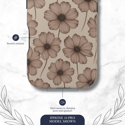 Sepia Bloom - Magsafe iPhone Case Phone Case-aesthetic phone case-shockproof phone case-cute phone case-designer phone case-elegant phone case-luxury phone case-phone accessories-fashion accessory