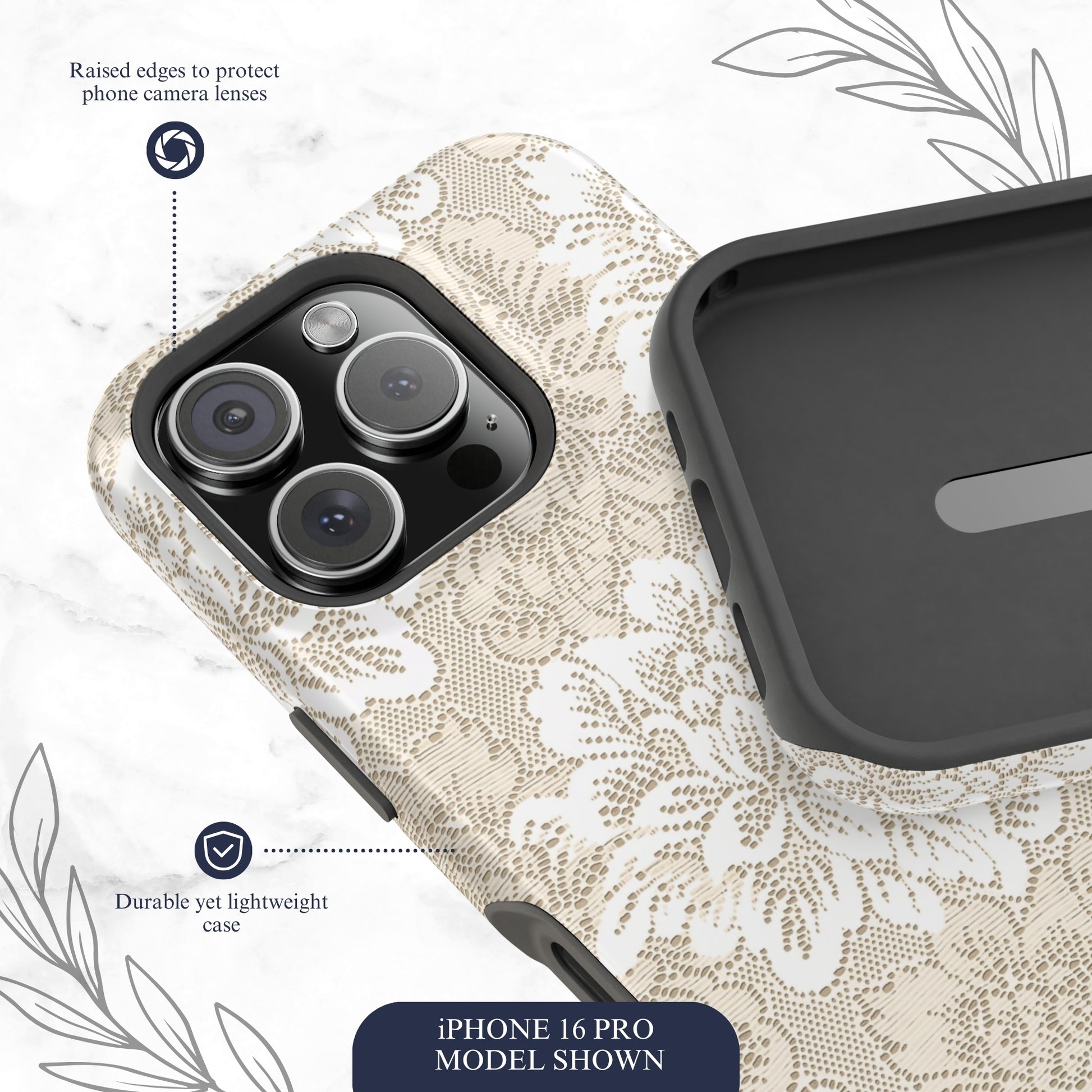 Keepsake Lace - Magsafe iPhone Case Phone Case-aesthetic phone case-shockproof phone case-cute phone case-designer phone case-elegant phone case-luxury phone case-phone accessories-fashion accessory