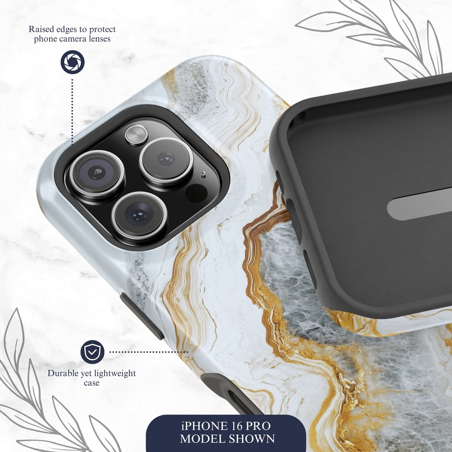 Snowgold - Magsafe iPhone Case Phone Case-aesthetic phone case-shockproof phone case-cute phone case-designer phone case-elegant phone case-luxury phone case-phone accessories-fashion accessory