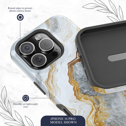 Snowgold - Magsafe iPhone Case Phone Case-aesthetic phone case-shockproof phone case-cute phone case-designer phone case-elegant phone case-luxury phone case-phone accessories-fashion accessory