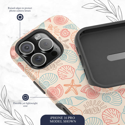 Saltwater Shells - Magsafe iPhone Case Phone Case-aesthetic phone case-shockproof phone case-cute phone case-designer phone case-elegant phone case-luxury phone case-phone accessories-fashion accessory