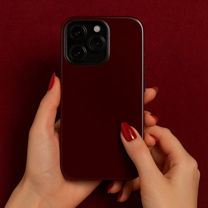 Burgundy - iPhone Flip Case Wallet, Leather Folio Case Phone Case-aesthetic phone case-shockproof phone case-cute phone case-designer phone case-elegant phone case-luxury phone case-phone accessories-fashion accessory