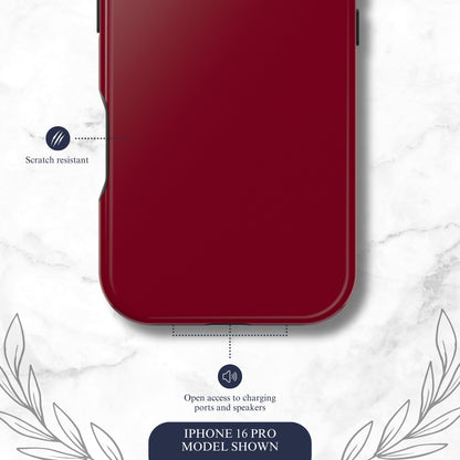Burgundy - Magsafe iPhone Case Phone Case-aesthetic phone case-shockproof phone case-cute phone case-designer phone case-elegant phone case-luxury phone case-phone accessories-fashion accessory