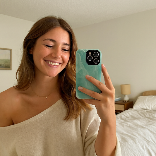 Jade - iPhone Flip Case Wallet, Leather Folio Case Phone Case-aesthetic phone case-shockproof phone case-cute phone case-designer phone case-elegant phone case-luxury phone case-phone accessories-fashion accessory