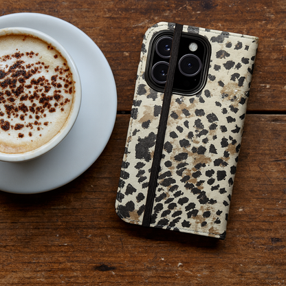 Morning Rush - iPhone Flip Case Wallet, Leather Folio Case Phone Case-aesthetic phone case-shockproof phone case-cute phone case-designer phone case-elegant phone case-luxury phone case-phone accessories-fashion accessory