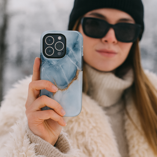 Glacier - iPhone Flip Case Wallet, Leather Folio Case Phone Case-aesthetic phone case-shockproof phone case-cute phone case-designer phone case-elegant phone case-luxury phone case-phone accessories-fashion accessory