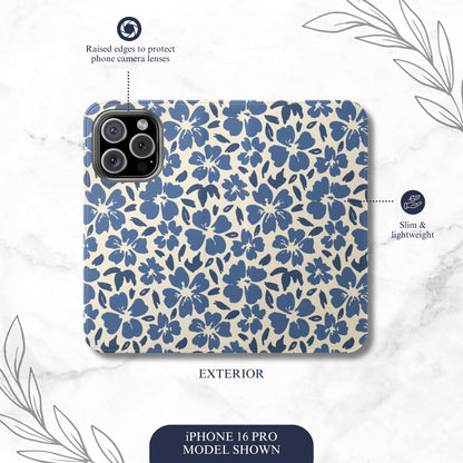 Freshly Picked - iPhone Flip Case Wallet, Leather Folio Case Phone Case-aesthetic phone case-shockproof phone case-cute phone case-designer phone case-elegant phone case-luxury phone case-phone accessories-fashion accessory