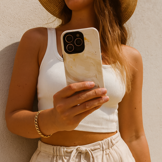 Double Cream - iPhone Flip Case Wallet, Leather Folio Case Phone Case-aesthetic phone case-shockproof phone case-cute phone case-designer phone case-elegant phone case-luxury phone case-phone accessories-fashion accessory