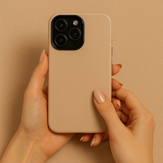 Nude - iPhone Flip Case Wallet, Leather Folio Case