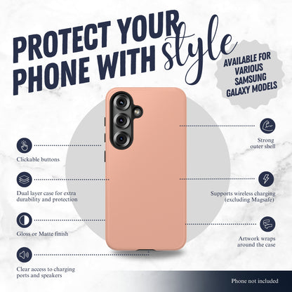 Peachy - Samsung Galaxy Case Phone Case-aesthetic phone case-shockproof phone case-cute phone case-designer phone case-elegant phone case-luxury phone case-phone accessories-fashion accessory