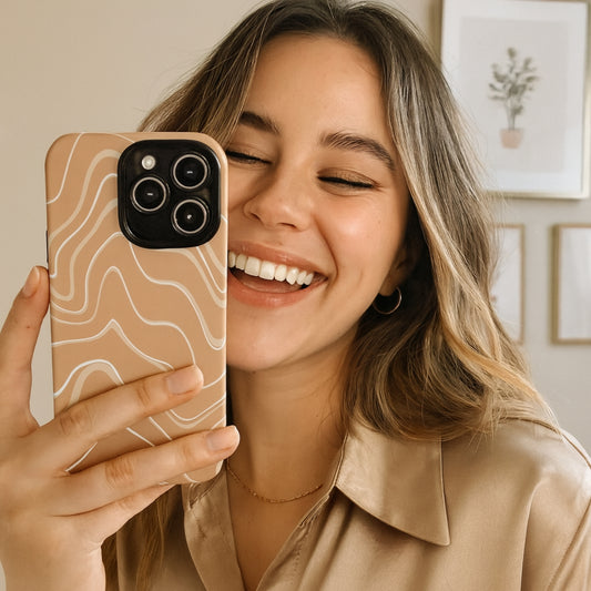 Toffee Twirl - iPhone Case Phone Case-aesthetic phone case-shockproof phone case-cute phone case-designer phone case-elegant phone case-luxury phone case-phone accessories-fashion accessory