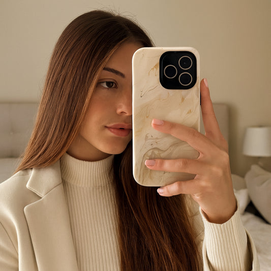 Double Cream - iPhone Flip Case Wallet, Leather Folio Case Phone Case-aesthetic phone case-shockproof phone case-cute phone case-designer phone case-elegant phone case-luxury phone case-phone accessories-fashion accessory