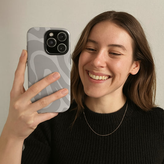 Grayscale - iPhone Flip Case Wallet, Leather Folio Case Phone Case-aesthetic phone case-shockproof phone case-cute phone case-designer phone case-elegant phone case-luxury phone case-phone accessories-fashion accessory